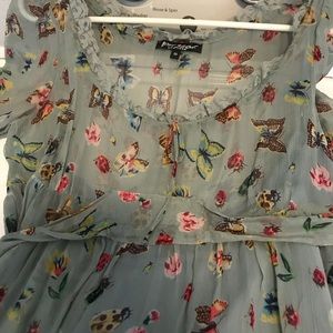 Betsey Johnson butterfly print dress size 10